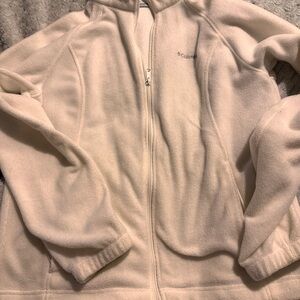Columbia Cream Fleece Jacket